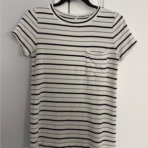 Striped Black & White Women's Top